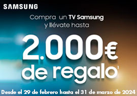 Promoción Samsung cashback hasta 2000 euros